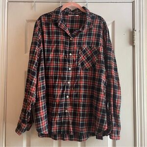 Old Navy XXL Multicolored Plaid Long Sleeve Button Up Shirt